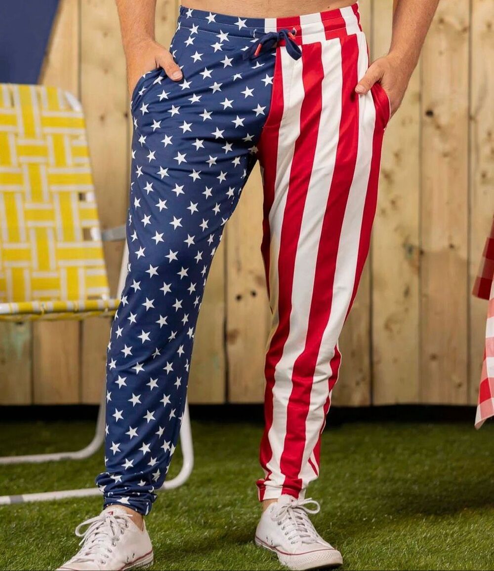 RSVLTS SEVENTEEN SEVENTY-KICKS Performance Joggers American Flag Size Medium
